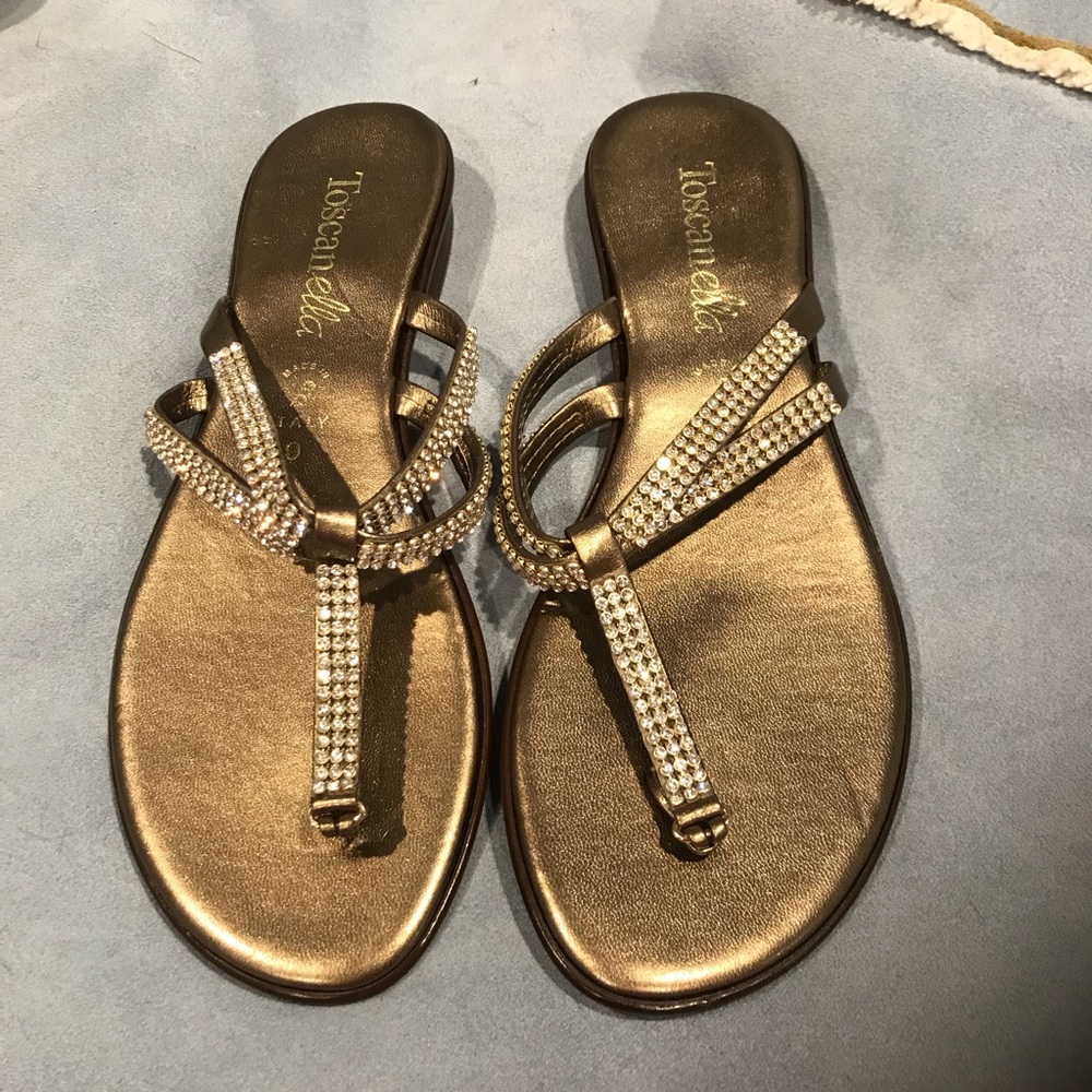 Brand new Gold Sandals